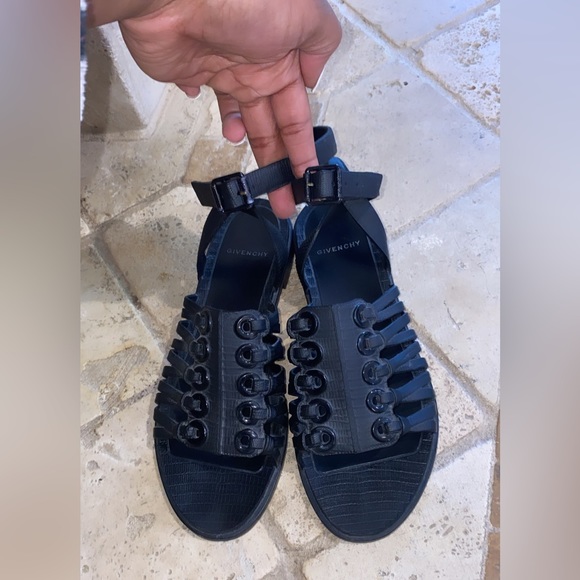 Givenchy Black Jelly Strap Sandal - Picture 4 of 9